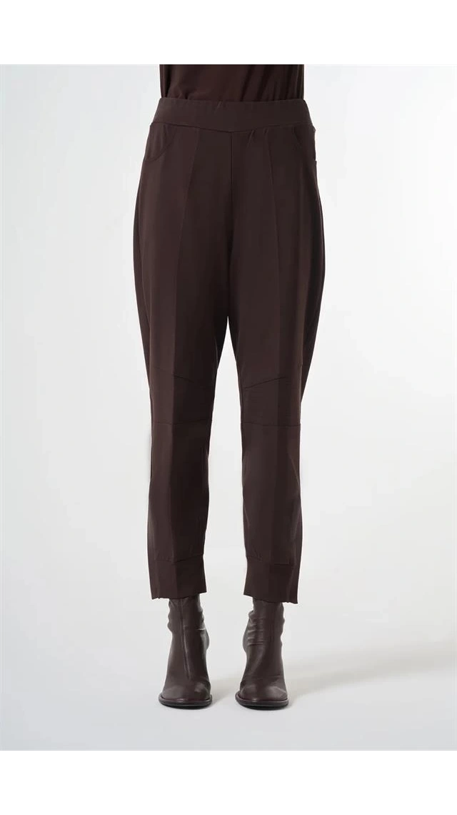 MissWhence 38102 Fermuar Detaylı Pantolon Kahverengi