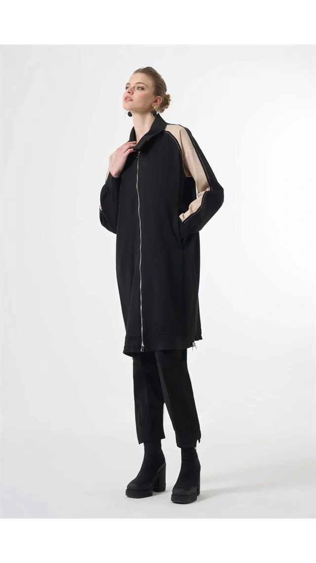 MissWhence 38102 Fermuar Detaylı Pantolon Siyah