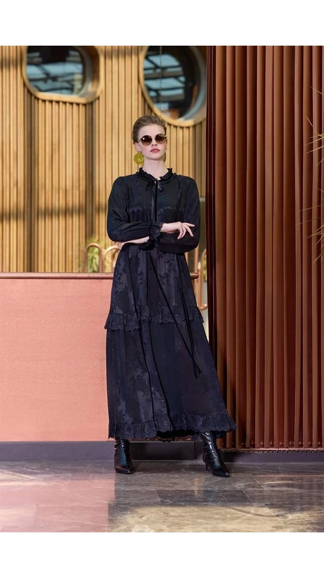 MissWhence 38805 Cupro Jakar Elbise