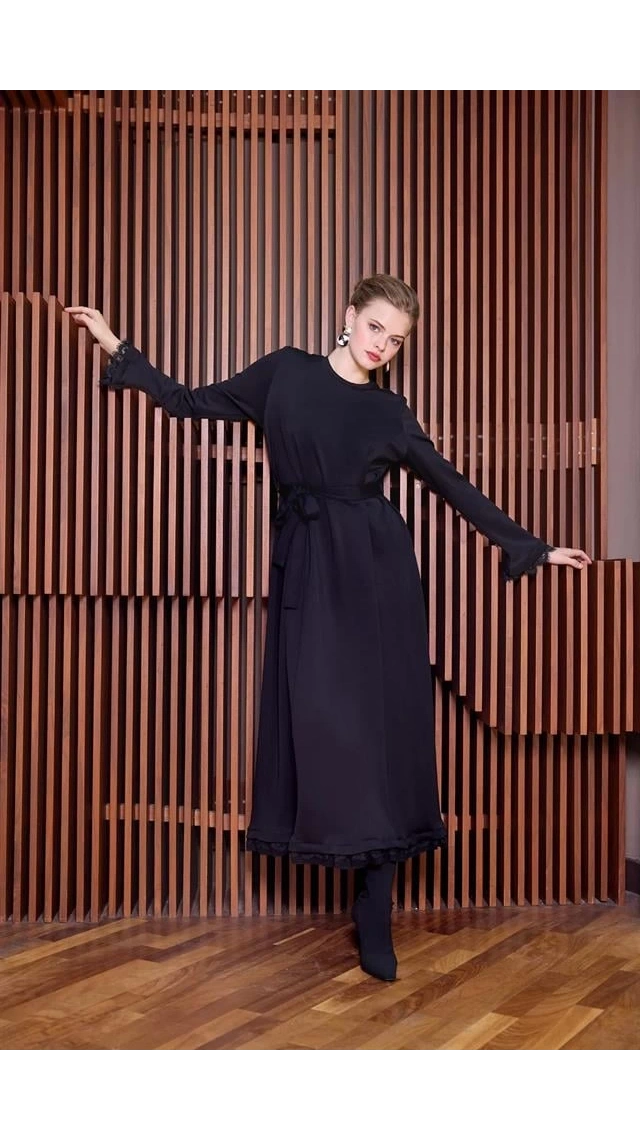 MissWhence 38823 Güpür Detaylı Elbise