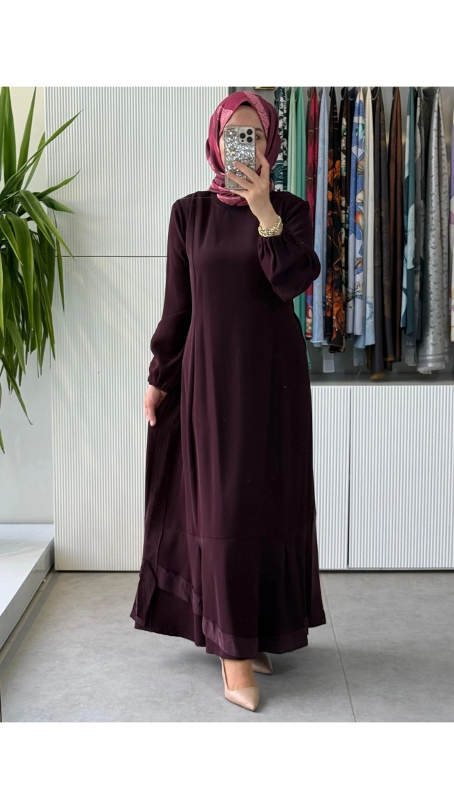 MİSSWHENCE 40813 ELBİSE BORDO
