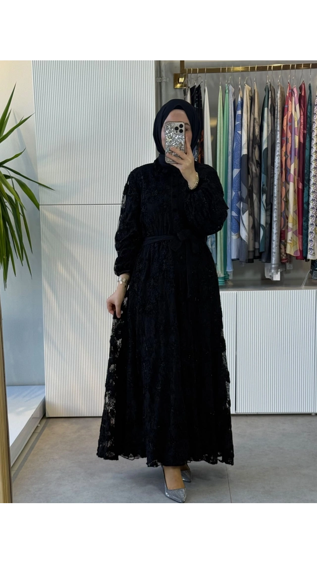 MissWhence 40833 Elbise Siyah