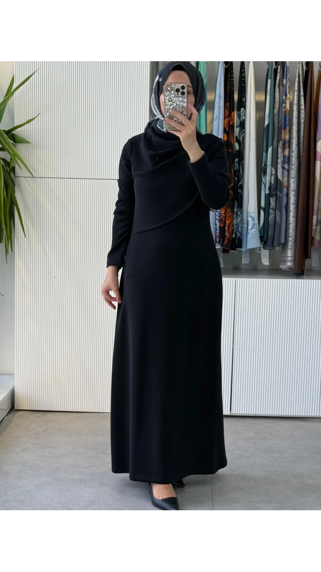 NUSS 2044 ELBİSE SİYAH