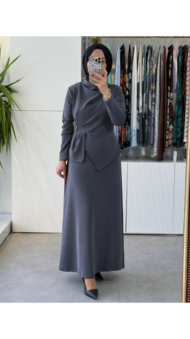 NUSS 2051 ELBİSE ANTRASİT
