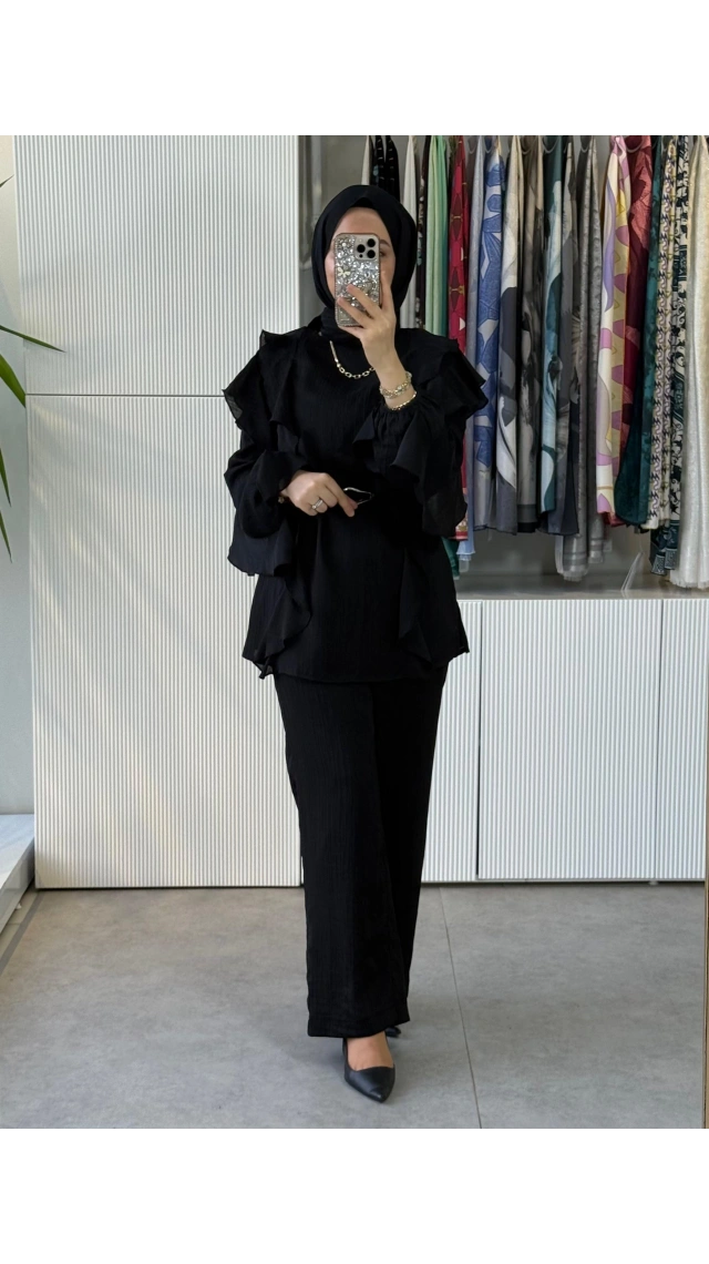 Sbl 15550 Pantolonlu Takım Siyah