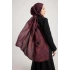 MAİSA GÜLRUH FLOŞ VİSKON ŞAL MÜRDÜM 70*190 CM