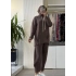 FUAT GÜRSEN Rahat Tunik Pantolon Takım Kahve 4311