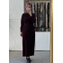 Fuat Gürşen 6925 Triko Elbise Mürdüm
