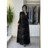 MissWhence 40823 DESENLİ ELBİSE SİYAH
