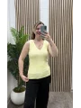 Askılı Triko Atlet - SARI