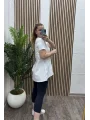 Bella Poplin Bluz - BEYAZ