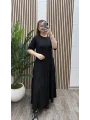 Godeli Modal Cepli Elbise - SİYAH