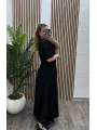 Godeli Modal Cepli Elbise - SİYAH