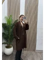 Hakim Yaka Triko Hırka - KAHVERENGİ