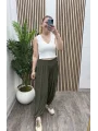 İpli Şalvar Pantalon - HAKİ