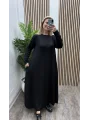 Lavin Cepli Modal Elbise - SİYAH