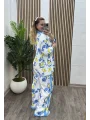 Limon Desenli Keten İkili Takım