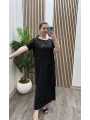 Oyhso Payetli Elbise - SİYAH