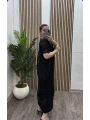 Oyhso Payetli Elbise - SİYAH