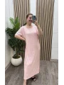 Oyhso Payetli Elbise- PEMBE