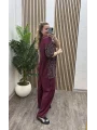Oyhso Payetli İkili Takım - BORDO