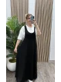 Twist T-shirtlü Elbise - SİYAH