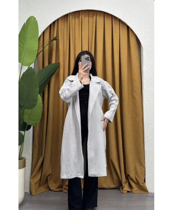 Balıksırtı Desen Kuşaklı Kaban