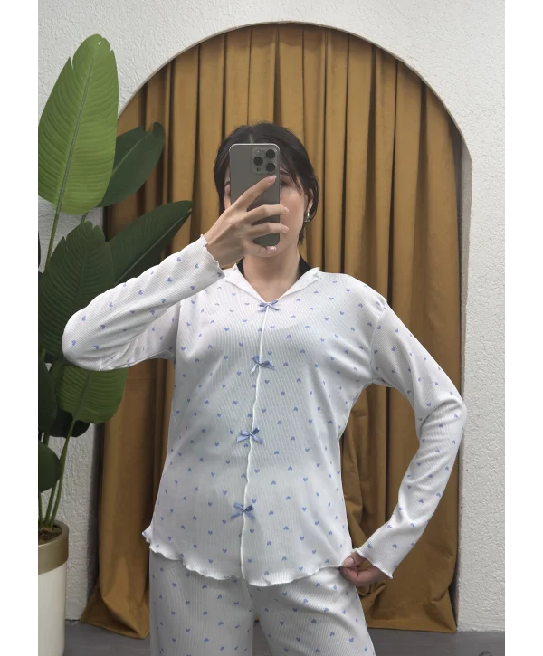 Fiyonk Detay Pijama Takımı