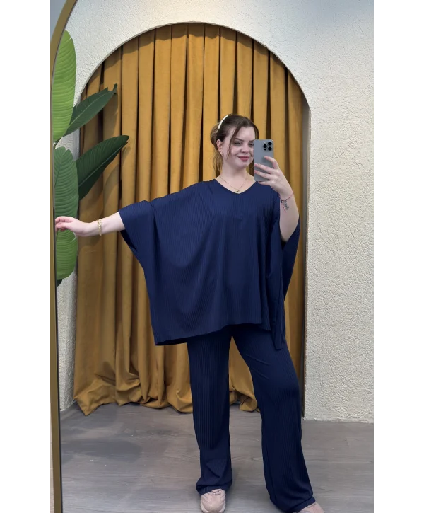 Yarasakol V Yaka Fitilli Takım - LACİVERT