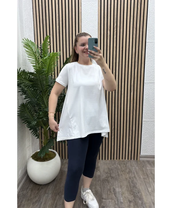 Bella Poplin Bluz - BEYAZ