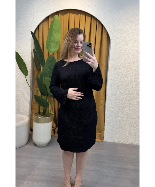 Bodycon Uzun Kollu Elbise