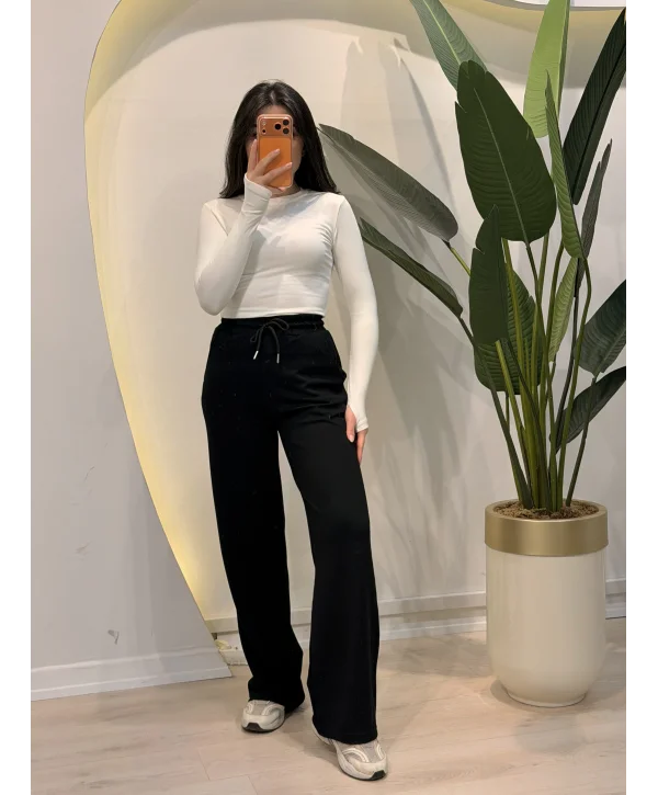 Replika Palazzo Eşofman Altı - Siyah