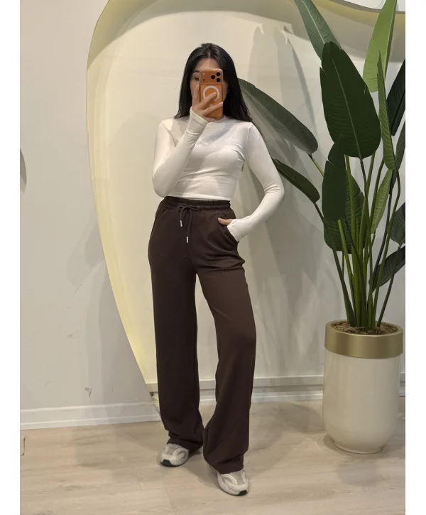 Replika Palazzo Eşofman Altı - Kahverengi