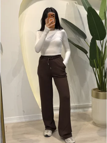 Replika Palazzo Eşofman Altı - Kahverengi