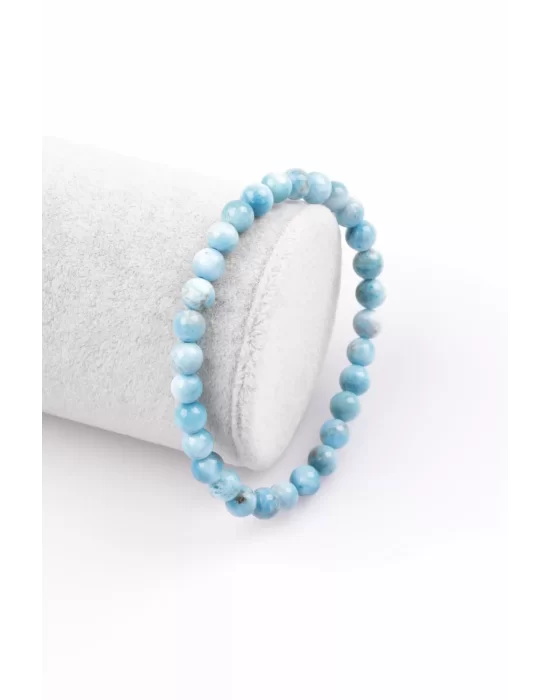 Apatit Doğal Taş Bileklik 6 mm Küre Kesim, Gemstone Bracelet