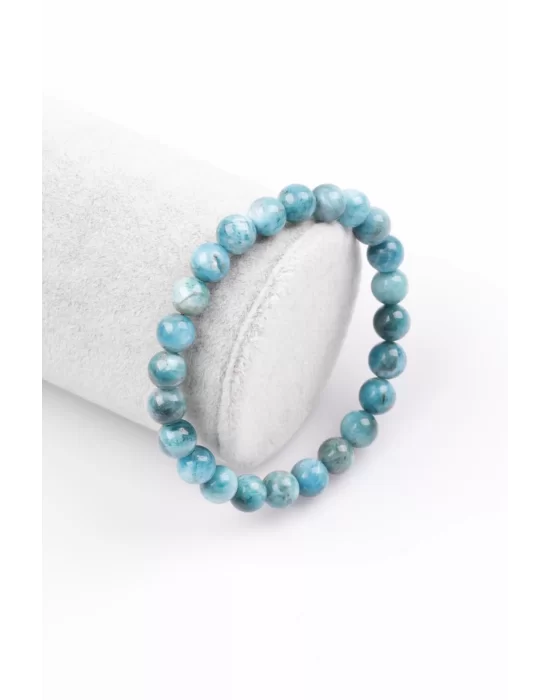 Apatit Doğal Taş Bileklik 8 mm Küre Kesim, Gemstone Bracelet