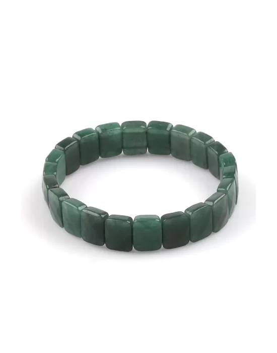 Aventurin Doğal Taş Bileklik 9 x 12 mm Özel Kesim, Gemstone Bracelet