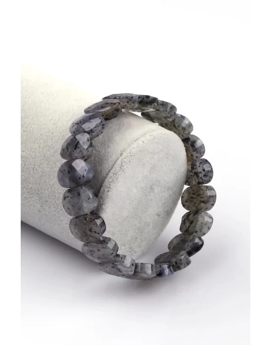 Dendiritli Akik Doğal Taş Bileklik 10 x 14 mm Özel Kesim, Gemstone Bracelet