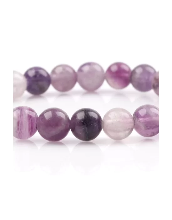 Florit Doğal Taş Bileklik 8 mm Küre Kesim, Gemstone Bracelet