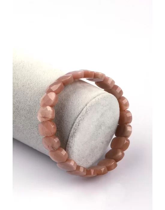 Güneş Taşı Doğal Taş Bileklik 9 x 14 mm Özel Kesim, Gemstone Bracelet