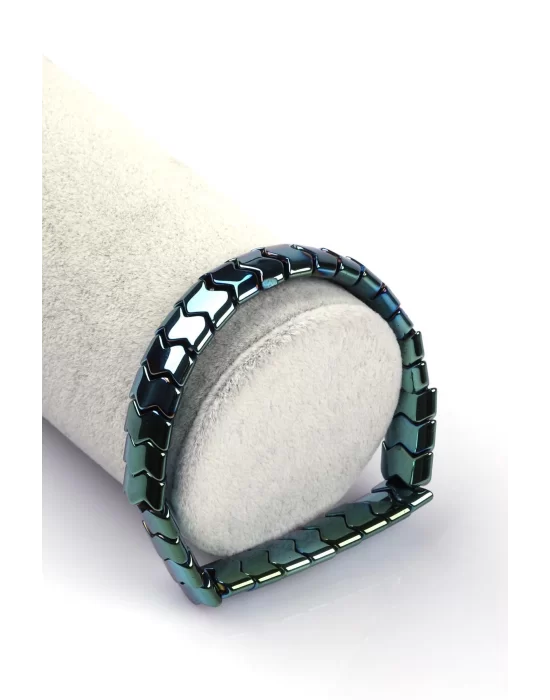 Hematit Doğal Taş Bileklik 5 x 12 mm Özel Kesim, Gemstone Bracelet