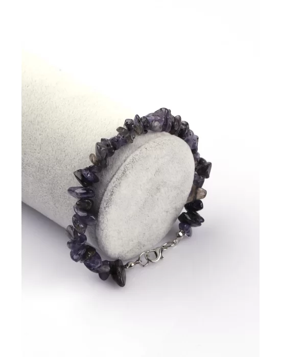 İyolit Doğal Taş Kırıktaş Bileklik, Gemstone Bracelet