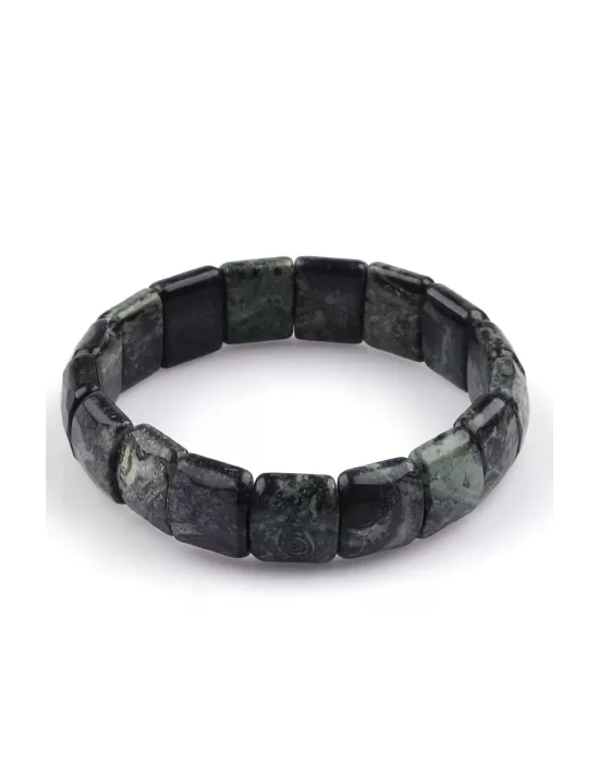 Kanbaba Jasper Doğal Taş Bileklik 13 x 15 mm Özel Kesim, Gemstone Bracelet