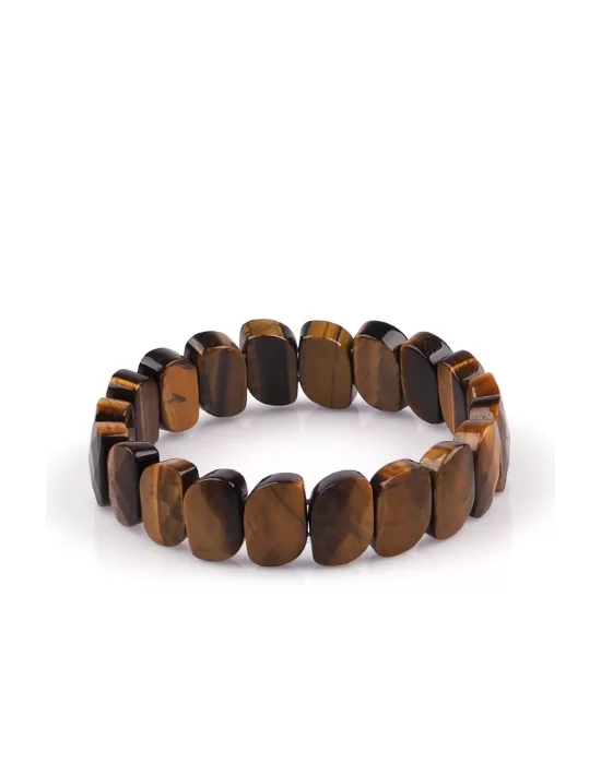 Kaplan Gözü Doğal Taş Bileklik 10 x 15 mm Özel Kesim, Gemstone Bracelet