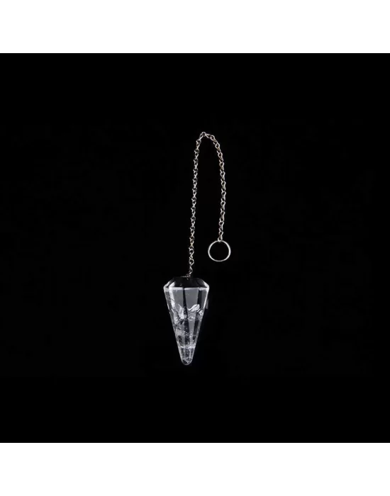 Kristal Kuvars Doğal Taş Pandül Sarkaç, Gemstone Pendulum