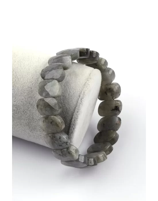 Labradorit Doğal Taş Bileklik 10 x 15 mm Özel Kesim, Gemstone Bracelet