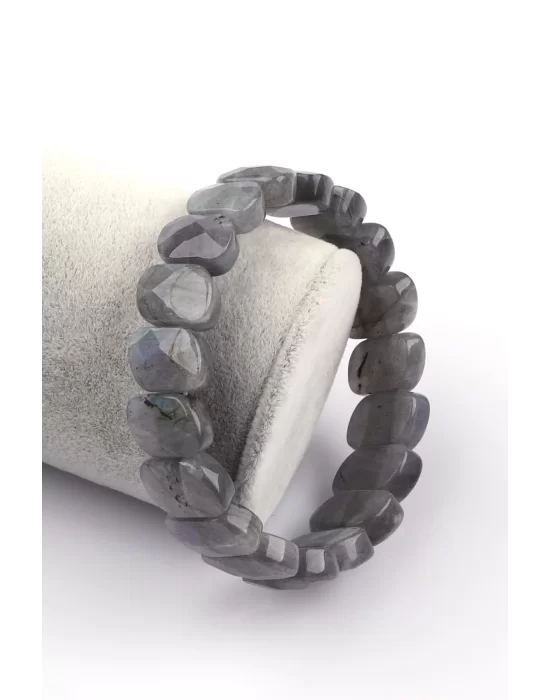 Labradorit Doğal Taş Bileklik 11 x 15 mm Özel Kesim, Gemstone Bracelet