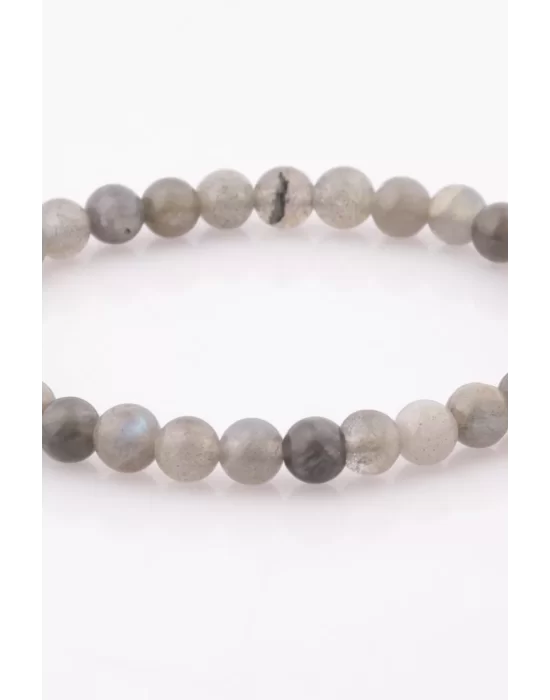 Labradorit Doğal Taş Bileklik 6 mm Küre Kesim, Gemstone Bracelet