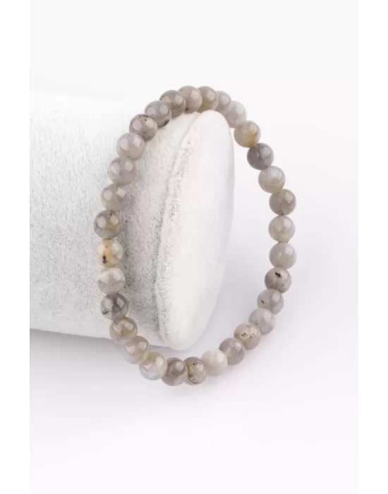 Labradorit Doğal Taş Bileklik 6 mm Küre Kesim, Gemstone Bracelet