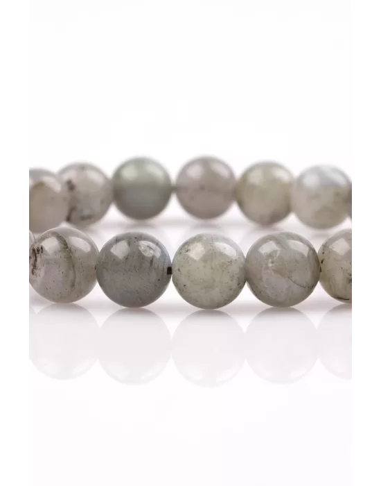 Labradorit Doğal Taş Bileklik 8 mm Küre Kesim, Gemstone Bracelet